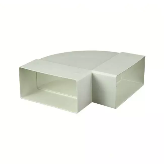 Curva rettangolare orizzontale in plastica 90° 110x55 - KLH