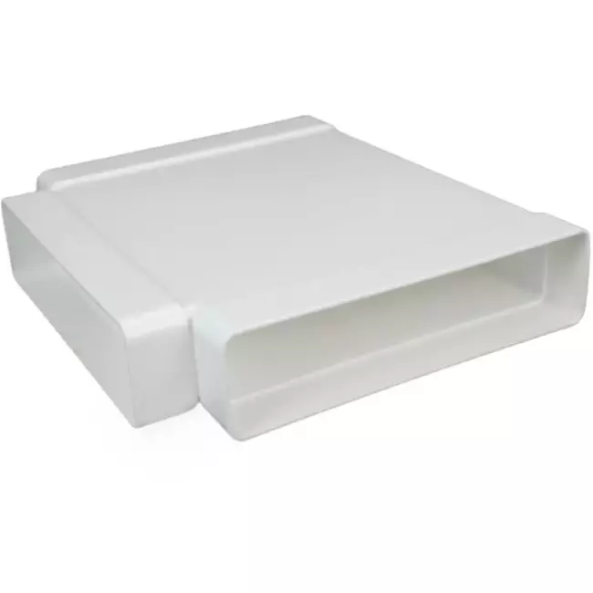 Pezzo a T rettangolare in plastica 220x90 mm - KT29