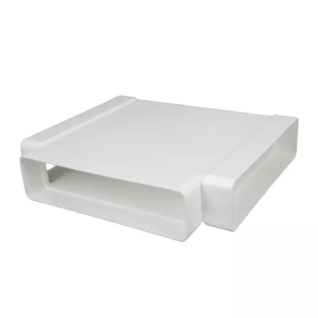 Raccordo a T rettangolare in plastica 220X55 mm - KT25