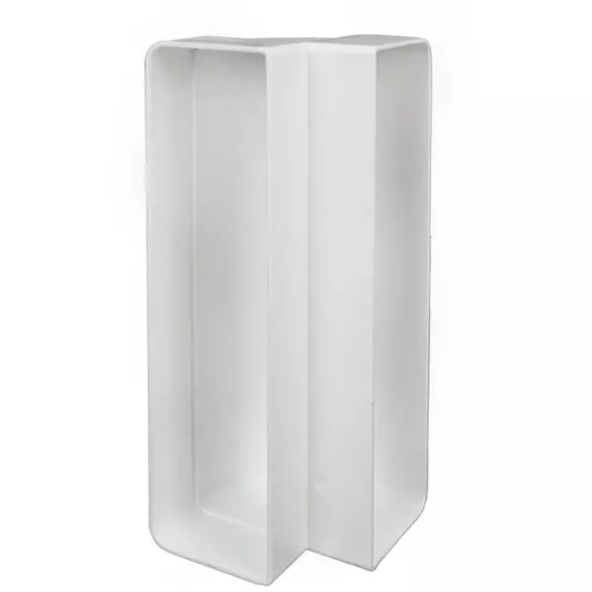 Curva rettangolare verticale in plastica 90° 220X55 mm - KLV25-90