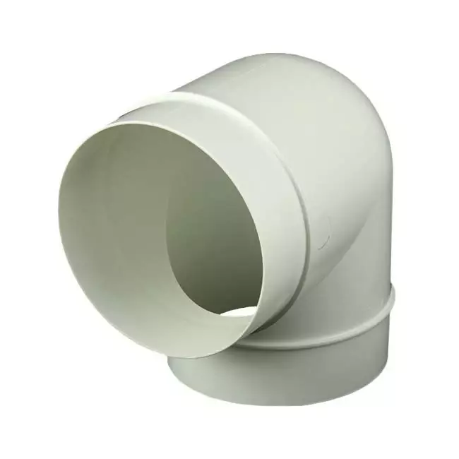 Curva tonda 90° in plastica diametro: 100 mm - AL100-90
