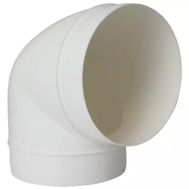 Curva tonda 90° in plastica diametro: 100 mm - AL100-90