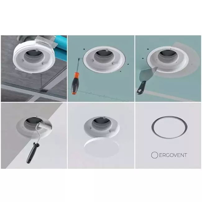Ergovent valvola di ventilazione incorporata rotonda 160 mm