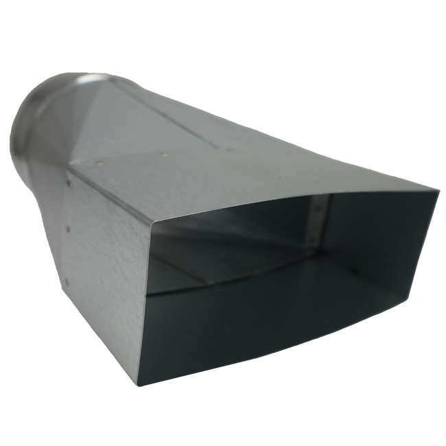 Adattatore da 220x80 mm a 160 mm di diametro per il passaggio dei condotti