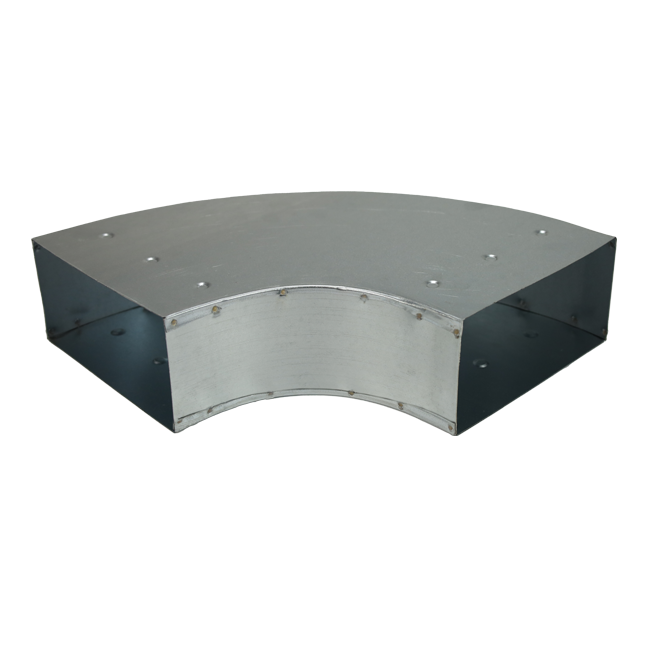 Curva 90 gradi 220x80 mm orizzontale per canalizzazione