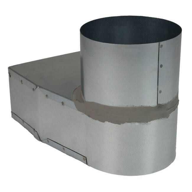Angolo di ardesia 220x80 mm a diametro 125 mm per canalizzazione