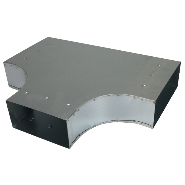 Raccordo a T 90 gradi 300x80 - 220x80 per canalizzazione