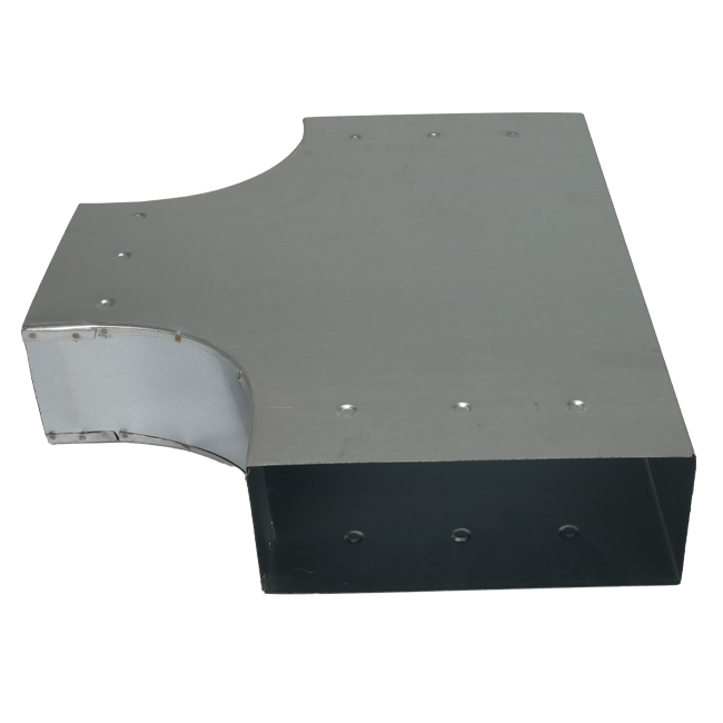 Raccordo a T 90 gradi 300x80 - 220x80 per canalizzazione