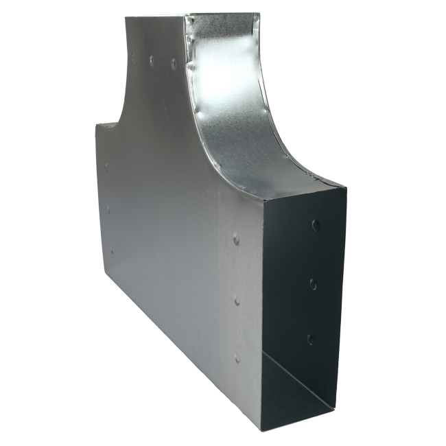 Raccordo a T 90 gradi 300x80 - 220x80 per canalizzazione