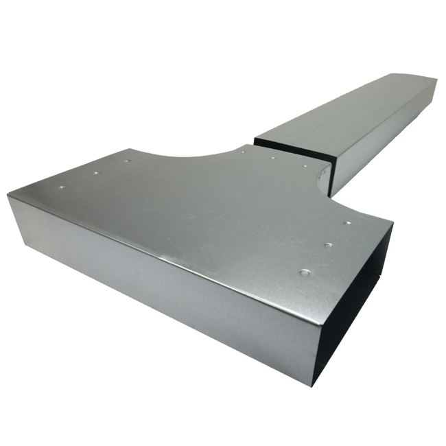 Raccordo a T 90 gradi 300x80 - 220x80 per canalizzazione