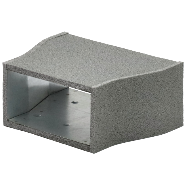 Riduttore per termodotti da 300x80 a 170x80 per canalizzazioni