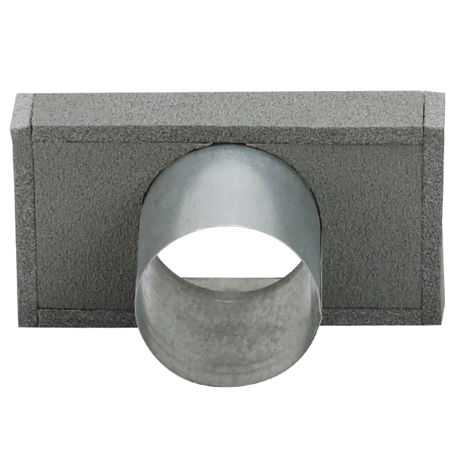 Coperchio per termodotto 170x80 con attacco diametro 80 mm per canalizzazione