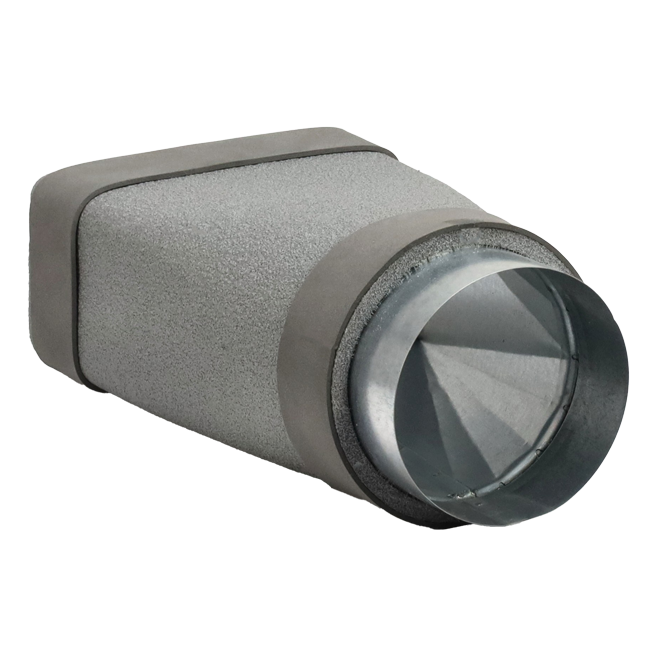 Riduzione del termodotto da 220x80 mm a 125 mm di diametro