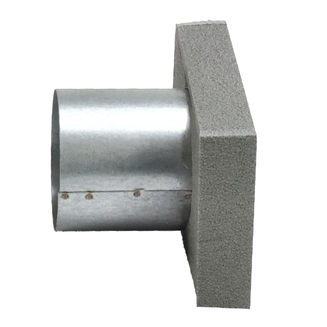 Terminale del termodotto 220x80 mm con diametro del raccordo 80 mm