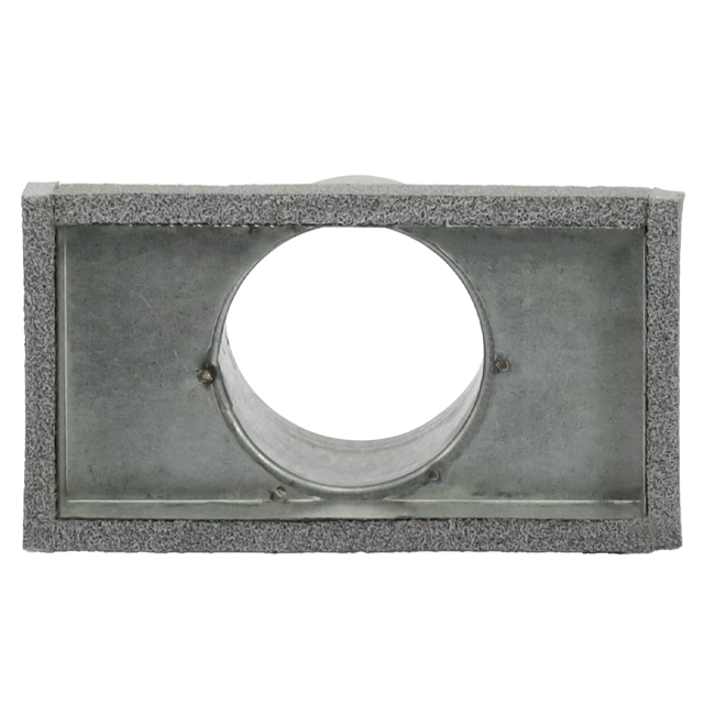 Terminale del termodotto 220x80 mm con diametro del raccordo 80 mm