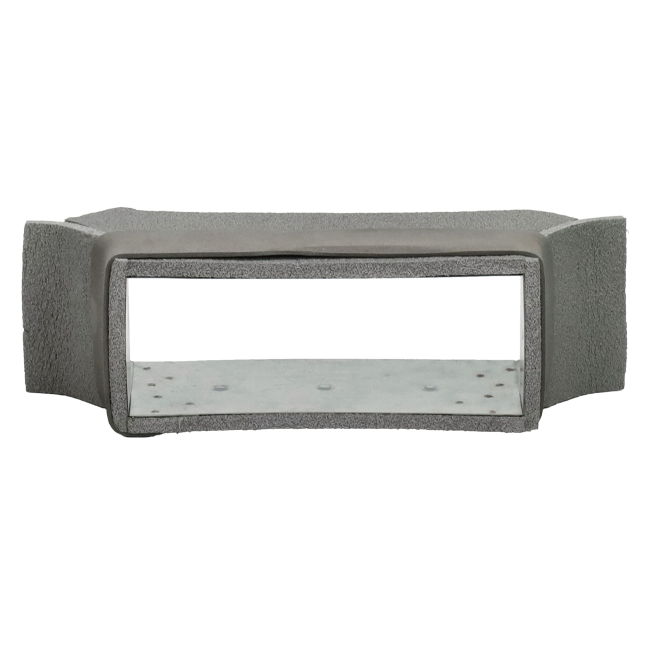 Raccordo laterale del termodotto 220x80 mm per condotti rettangolari
