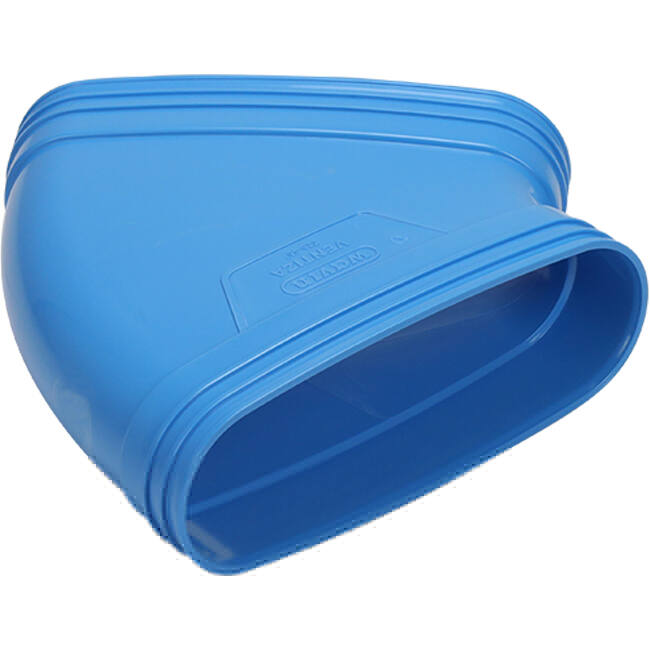 Wavin Ventiza Curva 45 gradi PVC ovale 235x80 mm orizzontale M/M