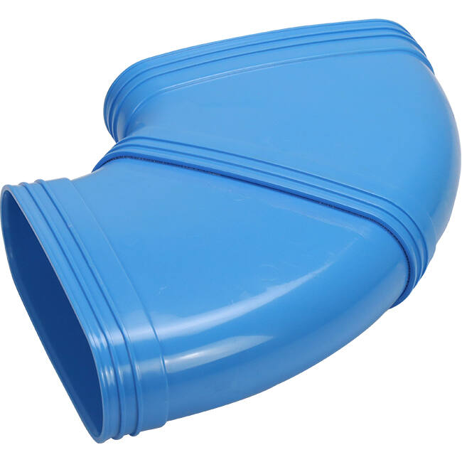 Wavin Ventiza Curva 90 gradi PVC ovale 235x80 mm orizzontale M/M