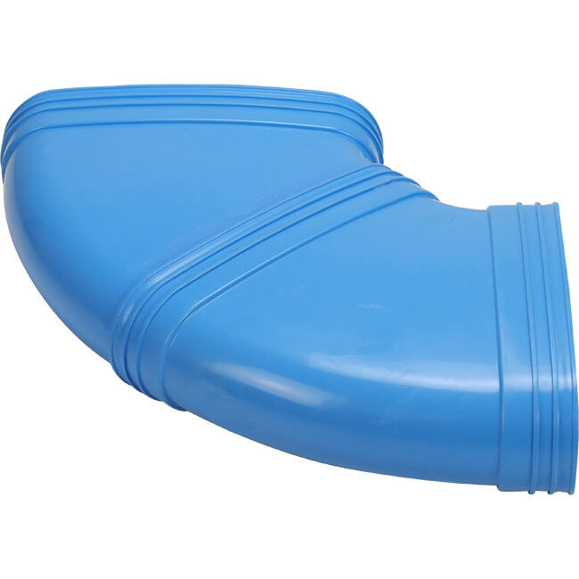 Wavin Ventiza Curva 90 gradi PVC ovale 235x80 mm orizzontale M/M
