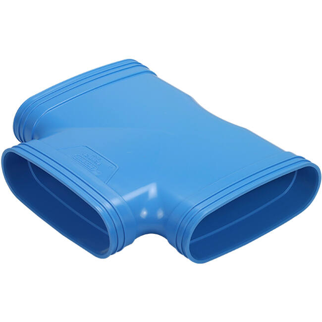 Wavin Ventiza Raccordo a T 90 gradi PVC ovale 195x80 mm M/M/M