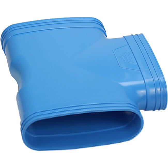 Wavin Ventiza Raccordo a T 90 gradi PVC ovale 195x80 mm M/M/M