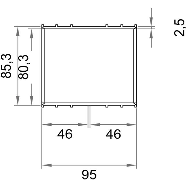 Wavin Ventiza Giunto in PVC ovale 235x80 mm M/M