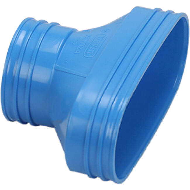Wavin Ventiza Transizione PVC ovale 195x80 mm a 80 mm M/M