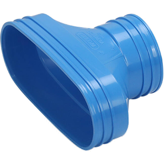 Wavin Ventiza Transizione PVC ovale 195x80 mm a 80 mm M/M