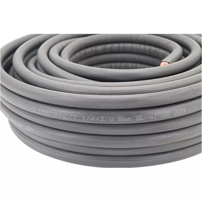 Tubo di raffreddamento isolato ClimaConnect Duo 1/4-3/8 rotolo 20 metri