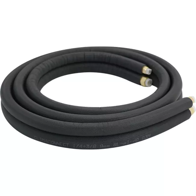 Set di tubi di raffreddamento ClimaConnect con raccordi svasati  1/4-3/8, lunghezza 3 metri