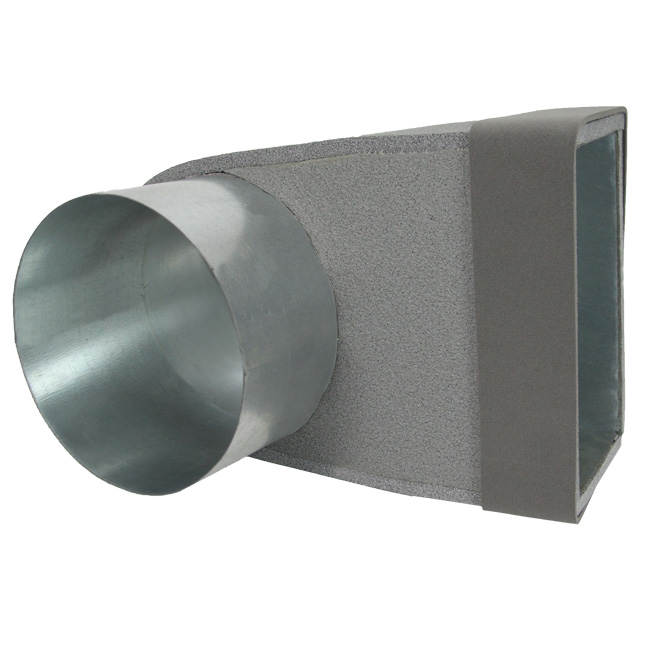 Termodotto lepe angolare singolo simmetrico 220x80 mm a diametro 160 mm