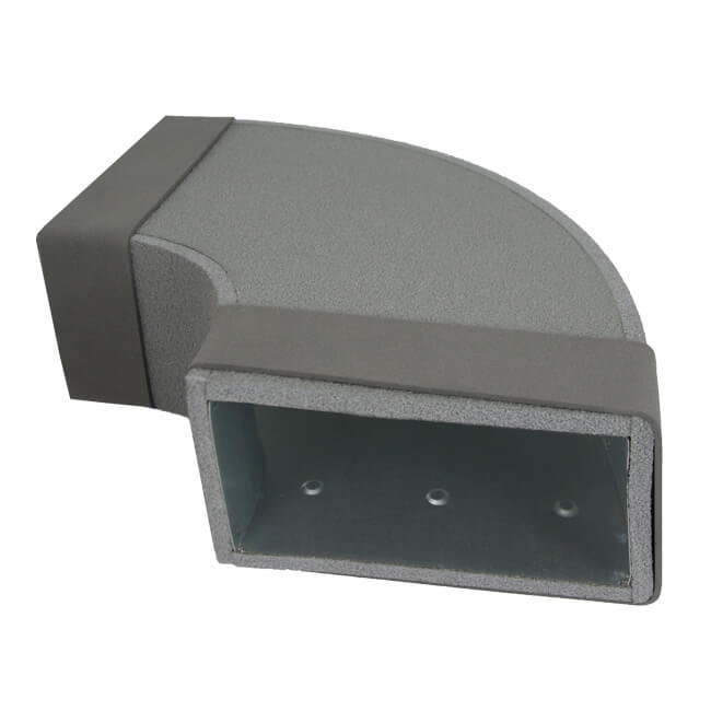 Termodotto a curva di 90 gradi 300x80 mm orizzontale