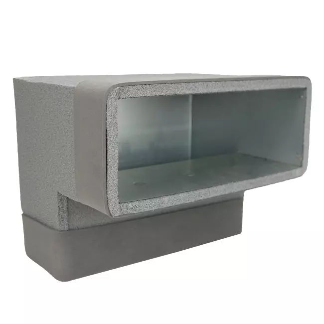 Termodotto curva 90 gradi 170x80 verticale per canalizzazione