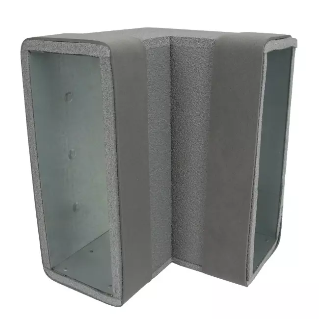 Termodotto curva 90 gradi 170x80 verticale per canalizzazione