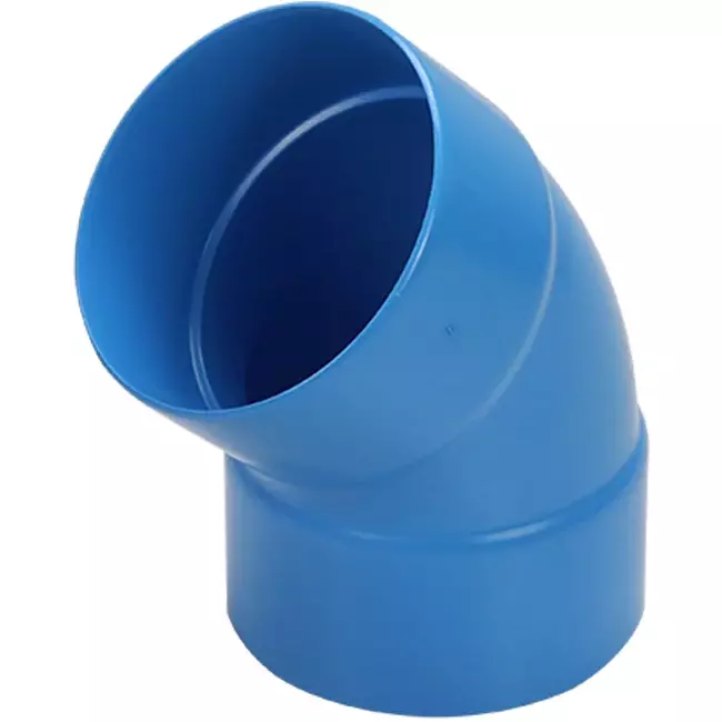 Wavin Ventiza curva 45 gradi PVC rotonda per diametro 125 mm M/M