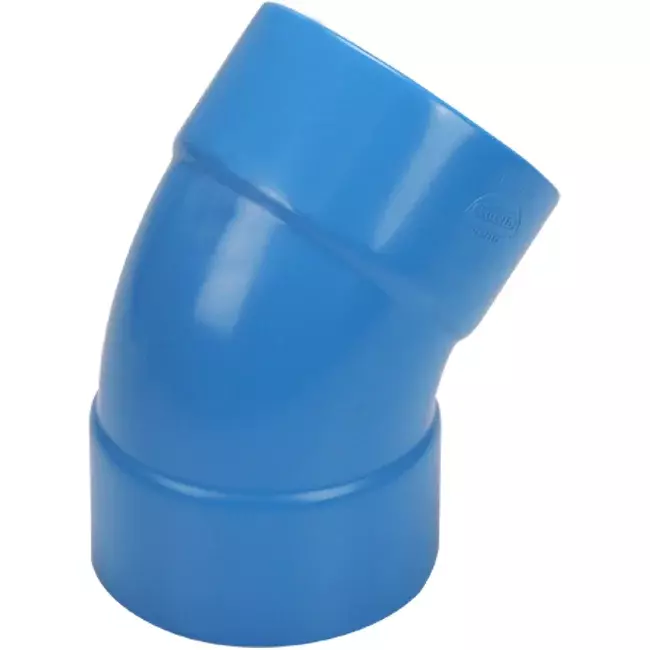 Wavin Ventiza curva 45 gradi PVC rotonda per diametro 125 mm M/M