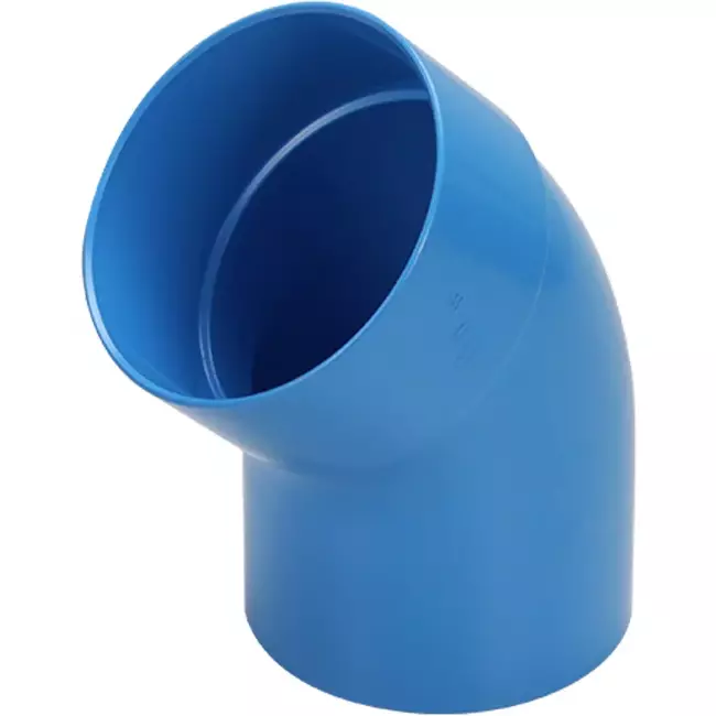 Wavin Ventiza curva 45 gradi PVC rotonda per diametro 125 mm M/S