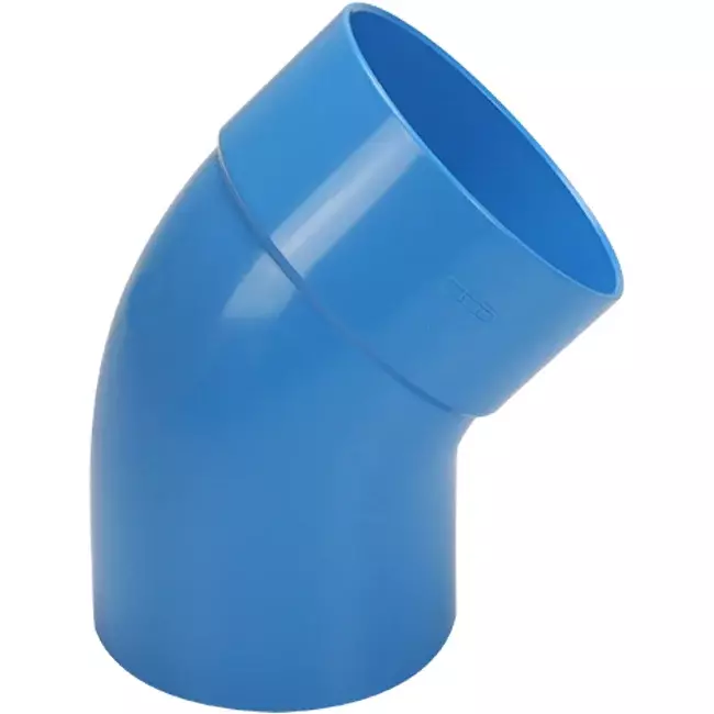 Wavin Ventiza curva 45 gradi PVC rotonda per diametro 125 mm M/S