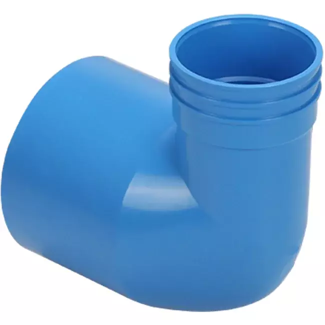 Wavin Ventiza estremità 90 gradi PVC rotonda 125x80x50 mm M/M
