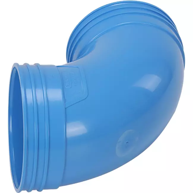 Wavin Ventiza curva 90 gradi PVC rotonda 125 mm M/M