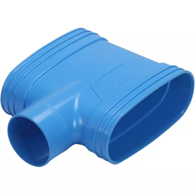 Wavin Ventiza Ramo T in PVC ovale 195x80 mm M/M/M