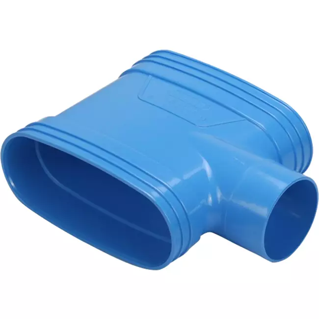 Wavin Ventiza Ramo T in PVC ovale 195x80 mm M/M/M