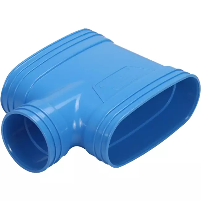 Wavin Ventiza Ramo T in PVC ovale 195x80 mm M/M/M
