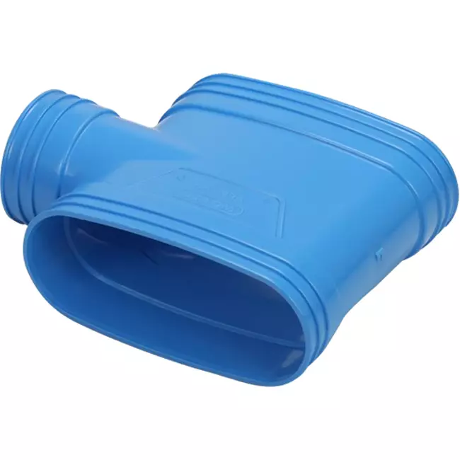 Wavin Ventiza Ramo T in PVC ovale 195x80 mm M/M/M