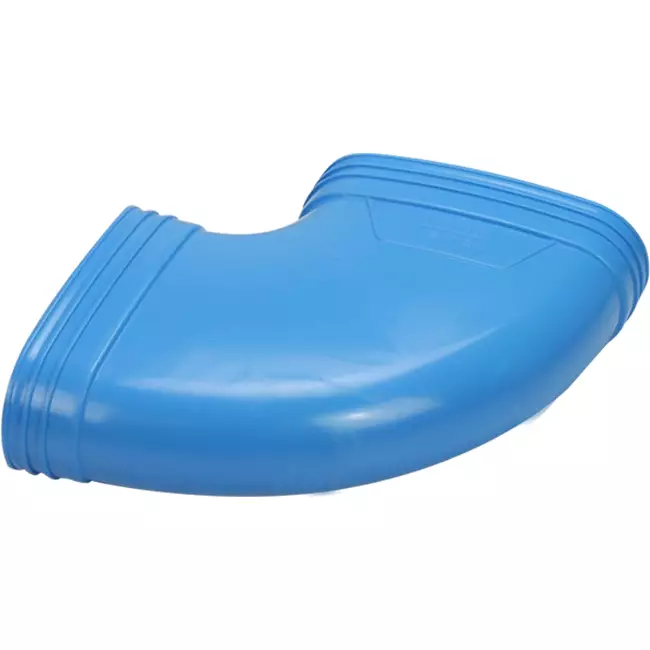 Wavin Ventiza Curva 90 gradi PVC ovale 195x80 mm orizzontale M/M