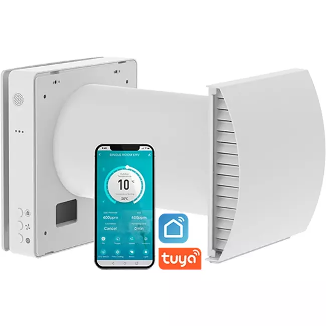 Recuperatore di calore decentralizzato Econox Eco Pair Plus SG-ERV-150 bianco