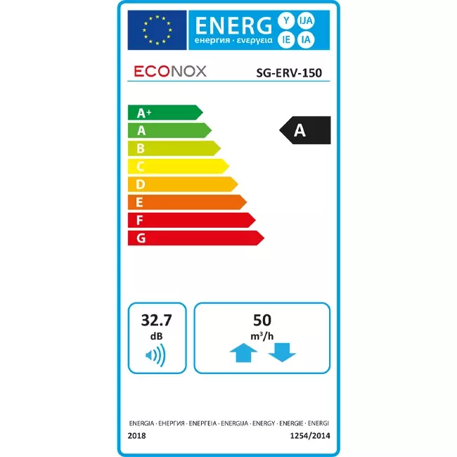 Recuperatore di calore decentralizzato Econox Eco Pair Plus SG-ERV-150 bianco