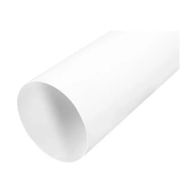 Tubo bianco diametro 125 mm - lunghezza 1 metro RAL 9010