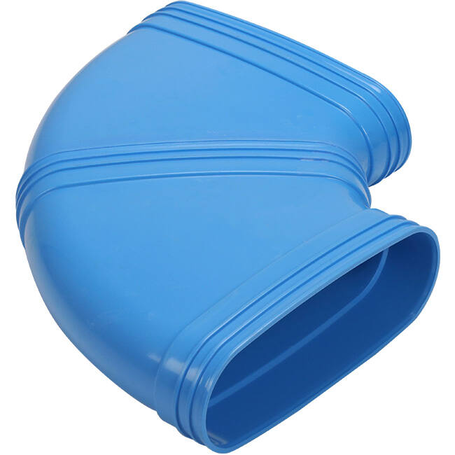 Wavin Ventiza Curva 90 gradi PVC ovale 235x80 mm orizzontale M/M
