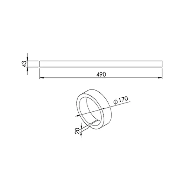 Europlast filtro G4 per SPK2 - F490x43 G4 (2 pezzi)